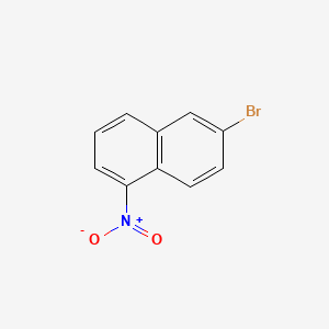 Chemical structure of 6-Bromo-1-nitronaphthalene