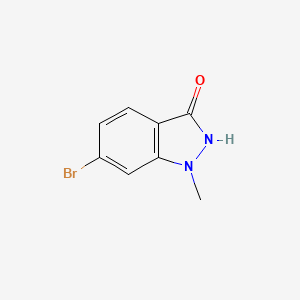 Chemical structure of 6-Bromo-1-methyl-1H-indazol-3(2H)-one