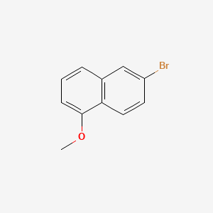 Chemical structure of 6-Bromo-1-methoxynaphthalene