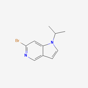 Chemical structure of 6-Bromo-1-isopropyl-1H-pyrrolo[3,2-c]pyridine