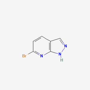 Chemical structure of 6-Bromo-1H-pyrazolo[3,4-b]pyridine