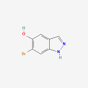 Chemical structure of 6-Bromo-1H-indazol-5-ol