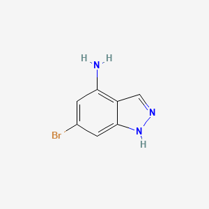 Chemical structure of 6-Bromo-1H-indazol-4-amine