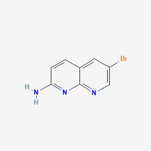 Chemical structure of 6-Bromo-1,8-naphthyridin-2-amine