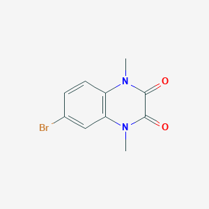 Chemical structure of 6-Bromo-1,4-dimethylquinoxaline-2,3(1H,4H)-dione