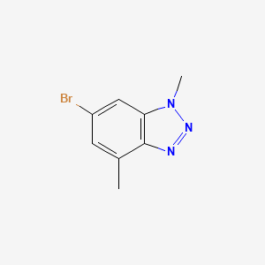Chemical structure of 6-Bromo-1,4-dimethyl-1H-benzo[d][1,2,3]triazole
