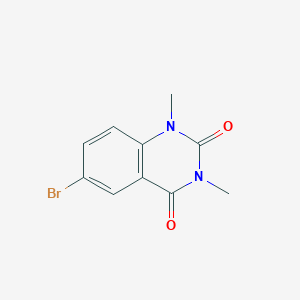 Chemical structure of 6-Bromo-1,3-dimethylquinazoline-2,4(1h,3h)-dione