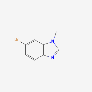 Chemical structure of 6-Bromo-1,2-dimethyl-1H-benzo[d]imidazole