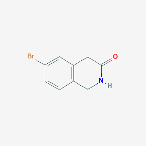 Chemical structure of 6-Bromo-1,2-dihydroisoquinolin-3(4H)-one