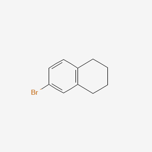 Chemical structure of 6-Bromo-1,2,3,4-tetrahydronaphthalene