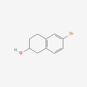 Chemical structure of 6-Bromo-1,2,3,4-tetrahydronaphthalen-2-ol