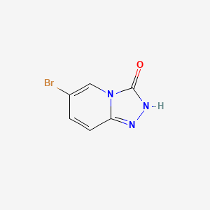 Chemical structure of 6-bromo-[1,2,4]triazolo[4,3-a]pyridin-3(2H)-one