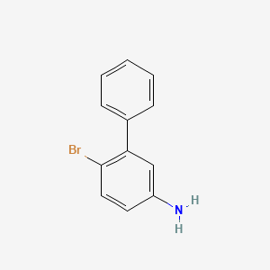 Chemical structure of 6-Bromo-[1,1'-biphenyl]-3-amine