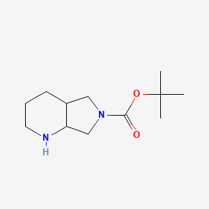 Chemical structure of 6-Boc-octahydropyrrolo[3,4-b]pyridine
