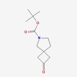 Chemical structure of 6-Boc-2-oxo-6-aza-spiro[3.4]octane