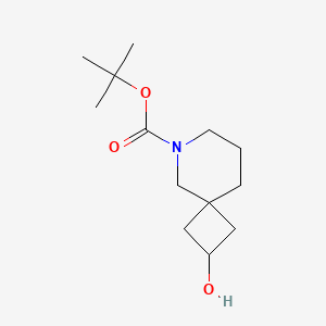Chemical structure of 6-Boc-2-hydroxy-6-azaspiro[3.5]nonane