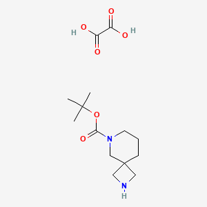 Chemical structure of 6-Boc-2,6-diazaspiro[3.5]nonane oxalate