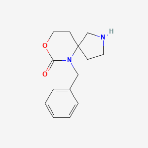 Chemical structure of 6-Benzyl-8-oxa-2,6-diazaspiro[4.5]decan-7-one