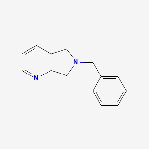 Chemical structure of 6-Benzyl-6,7-dihydro-5H-pyrrolo[3,4-b]pyridine