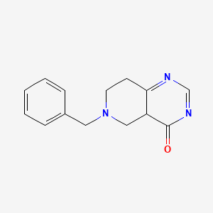 Chemical structure of 6-benzyl-5,6,7,8-tetrahydropyrido[4,3-d]pyriMidin-4(4aH)-one