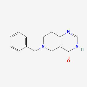 Chemical structure of 6-Benzyl-5,6,7,8-tetrahydropyrido[4,3-d]pyrimidin-4(3H)-one