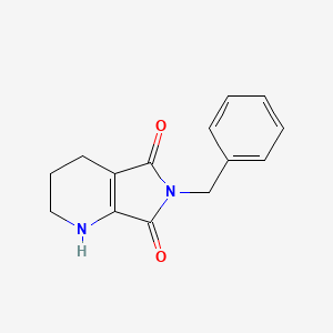 Chemical structure of 6-Benzyl-1,2,3,4-tetrahydro-6H-pyrrolo[3,4-b]pyridine-5,7-dione