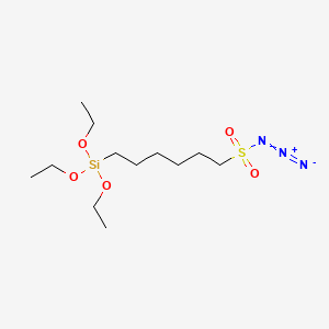 Chemical structure of 6-AZIDOSULFONYLHEXYLTRIETHOXYSILANE