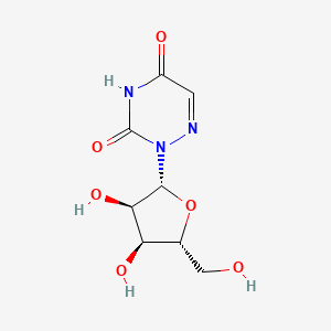 Chemical structure of 6-Azauridine