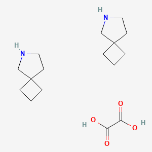 Chemical structure of 6-Aza-spiro[3.4]octane oxalate