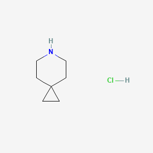 Chemical structure of 6-Azaspiro[2.5]octane Hydrochloride