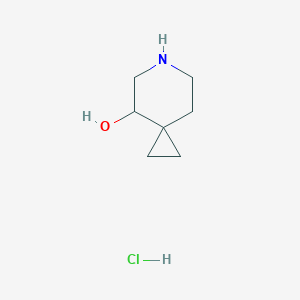 Chemical structure of 6-AZASPIRO[2.5]OCTAN-4-OL HCL