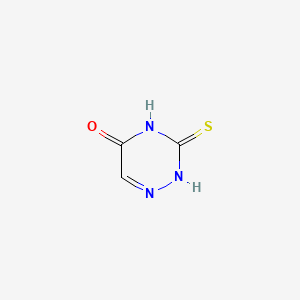 Chemical structure of 6-AZA-2-THIOURACIL