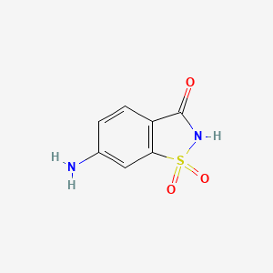 Chemical structure of 6-Aminosaccharin
