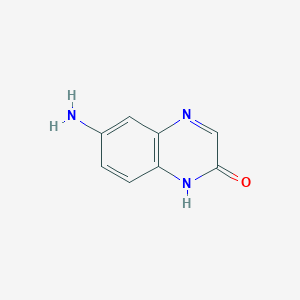 Chemical structure of 6-Aminoquinoxalin-2(1H)-one