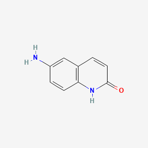 Chemical structure of 6-Aminoquinolin-2-ol