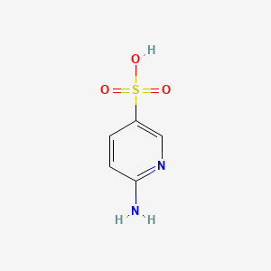 Chemical structure of 6-Aminopyridine-3-sulfonic acid