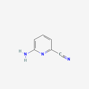 Chemical structure of 6-aminopyridine-2-carbonitrile