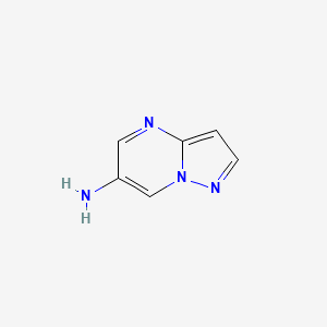 Chemical structure of 6-Aminopyrazolo[1,5-a]pyrimidine