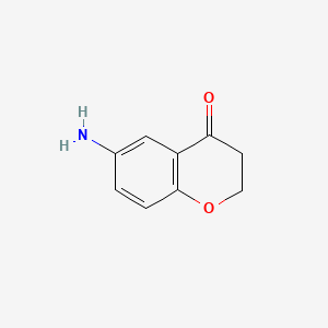 Chemical structure of 6-Aminochroman-4-one