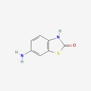 Chemical structure of 2(3H)-Benzothiazolone, 6-amino-