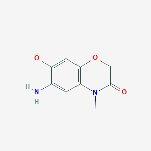 Chemical structure of 6-Amino-7-Methoxy-4-Methyl-2H-Benzo[B][1,4]Oxazin-3(4H)-One