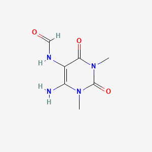 Chemical structure of 6-Amino-5-formamido-1,3-dimethyluracil