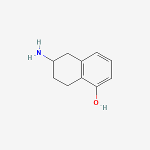 Chemical structure of 5-Hydroxy-2-aminotetralin