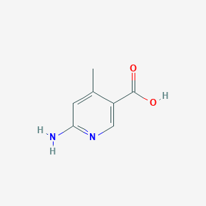 Chemical structure of 6-Amino-4-methylnicotinic acid
