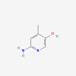 Chemical structure of 6-Amino-4-methyl-3-pyridinol