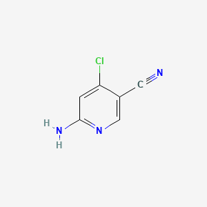 Chemical structure of 6-Amino-4-chloro-3-pyridinecarbonitrile