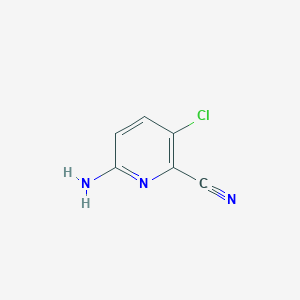 Chemical structure of 6-Amino-3-chloropicolinonitrile