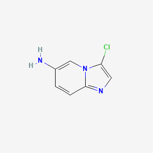 Chemical structure of 6-Amino-3-chloroimidazo[1,2-a]pyridine