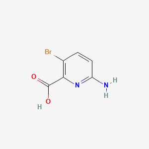 Chemical structure of 6-Amino-3-bromopicolinic acid