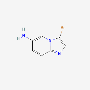 Chemical structure of 3-Bromoimidazo[1,2-a]pyridin-6-amine